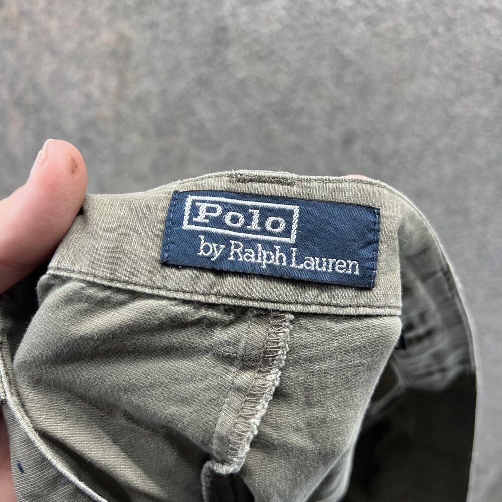 Polo Ralph Lauren Shorts Mens 38 Green 100% Cotton Utility Chino 8 Inseam Casual - Picture 10 of 12